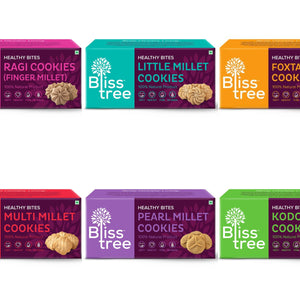 millet cookies - 6 pack combo - 450g